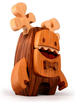 muñeco de madera cortado en router cnc