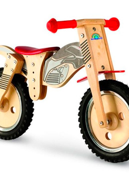 motocicleta de madera para niños cortada en router cnc